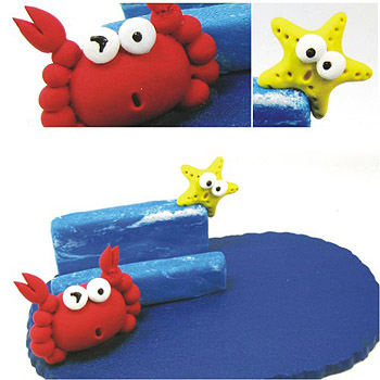 清涼一夏公仔名片座(螃蟹.海星)